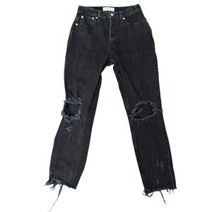 Abercrombie & Fitch Curve Love High Rise Mom Jeans Size 26